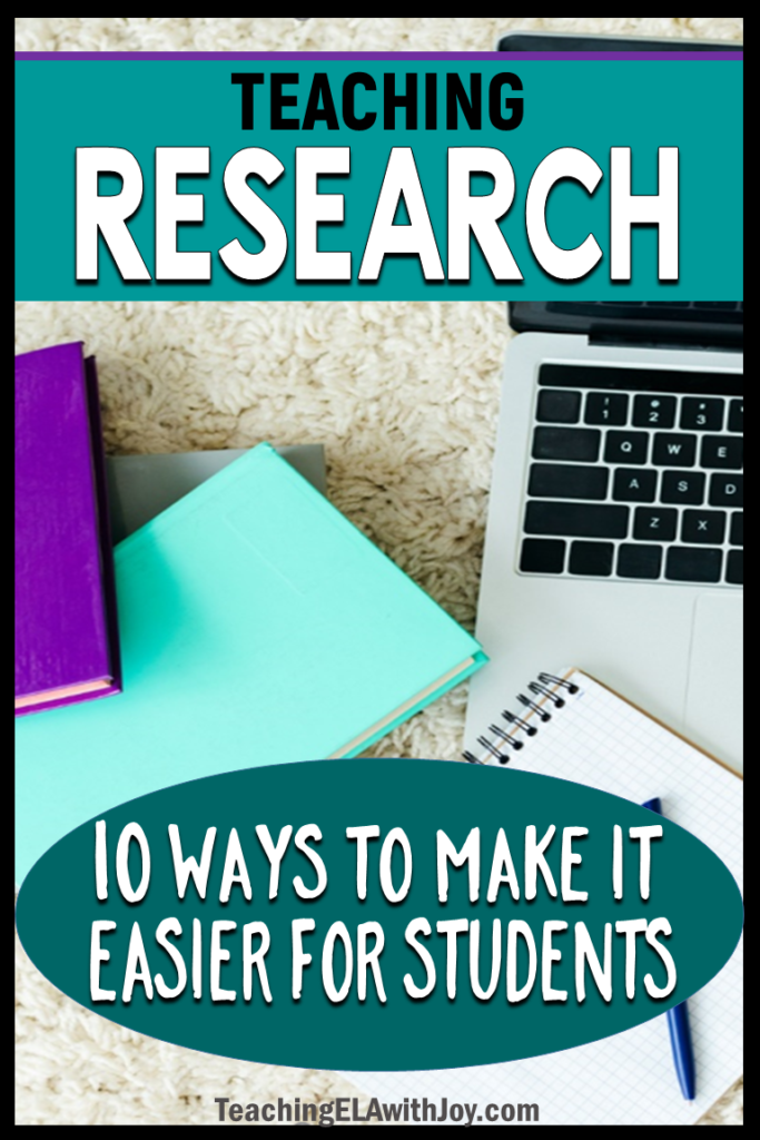 how to teach research skills to high school students